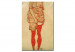 Reproducción Mujer de pie, en rojo 53765