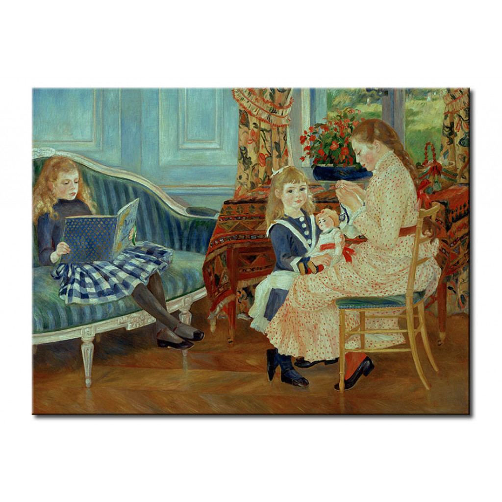 Schilderij  Pierre-Auguste Renoir: L'apresmidi Des Enfants A Wargemont