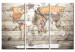 Tablero decorativo en corcho History of Travel [Cork Map] 92165