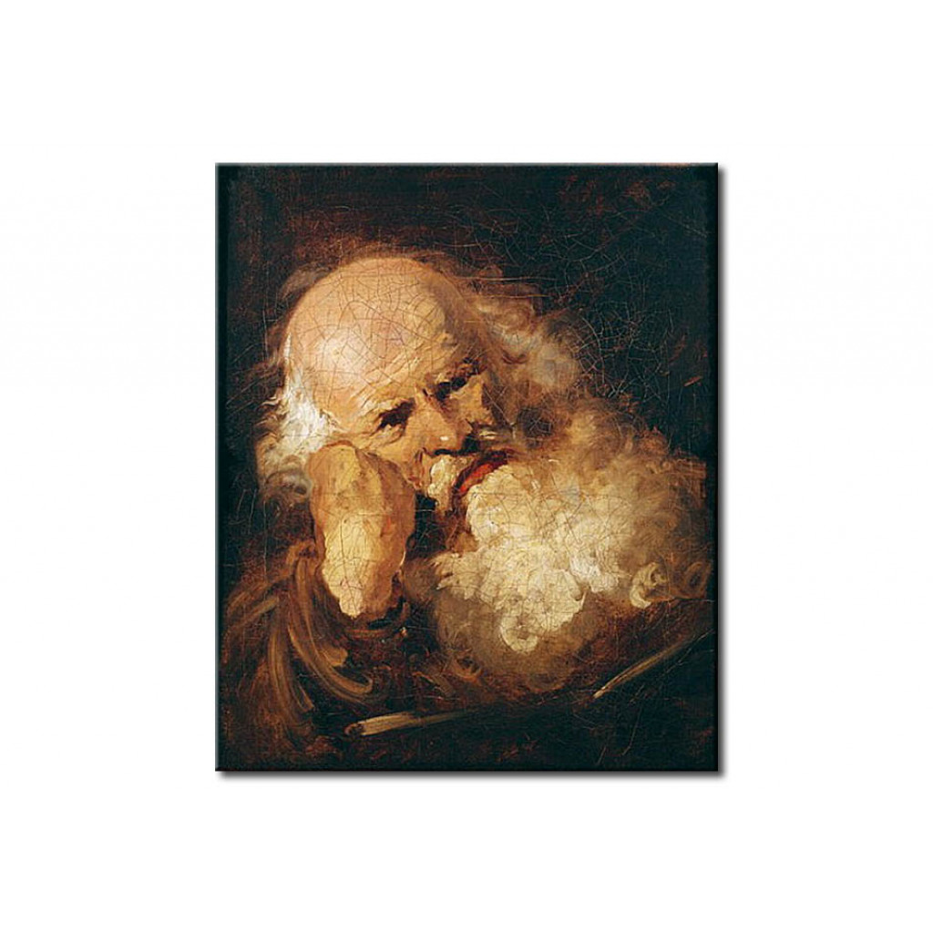 Schilderij  Jean-Honoré Fragonard: Head Of An Old Man