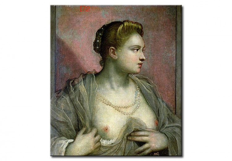 Kunstdruck Portrait of a Woman Revealing her Breasts 111575