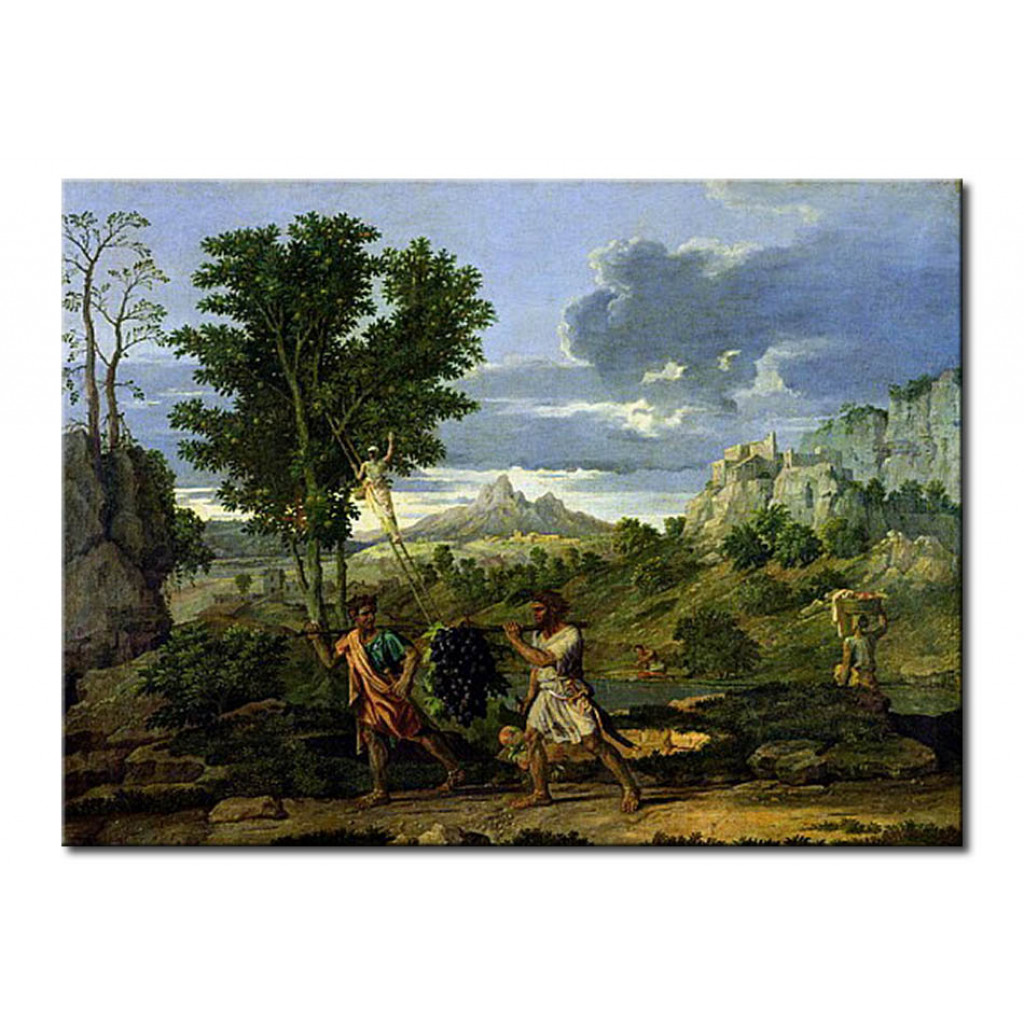 Schilderij  Nicolas Poussin: Autumn, Or The Bunch Of Grapes Taken From The Promised Land
