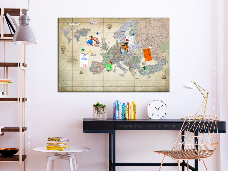 Quadro Map of Europe (1 Part) Wide 114075 additionalImage 3