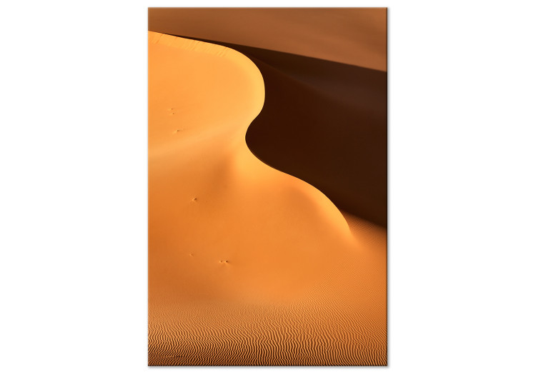 Canvas Desert dune - a single-color, minimalist landscape with sand