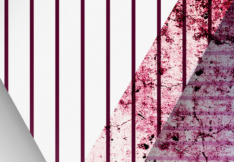 - Dreieckiger Geometrie - in Bunt abstrakte Wandbild - rosafarbenen Wahnsinn Wandbilder Abstrakt - Tönen
