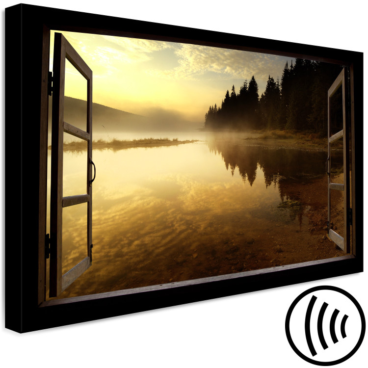 Quadro Window to the Lake (1 Part) Wide 124375 additionalImage 6