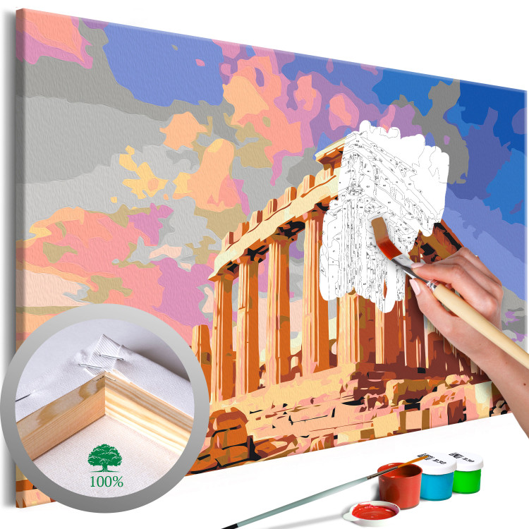 Wandbild zum Malen nach Zahlen Acropolis 127275
