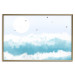 Plakat Spienione fale - mewy na tle słońca nad morską błękitną wodą oceanu 144575 additionalThumb 7