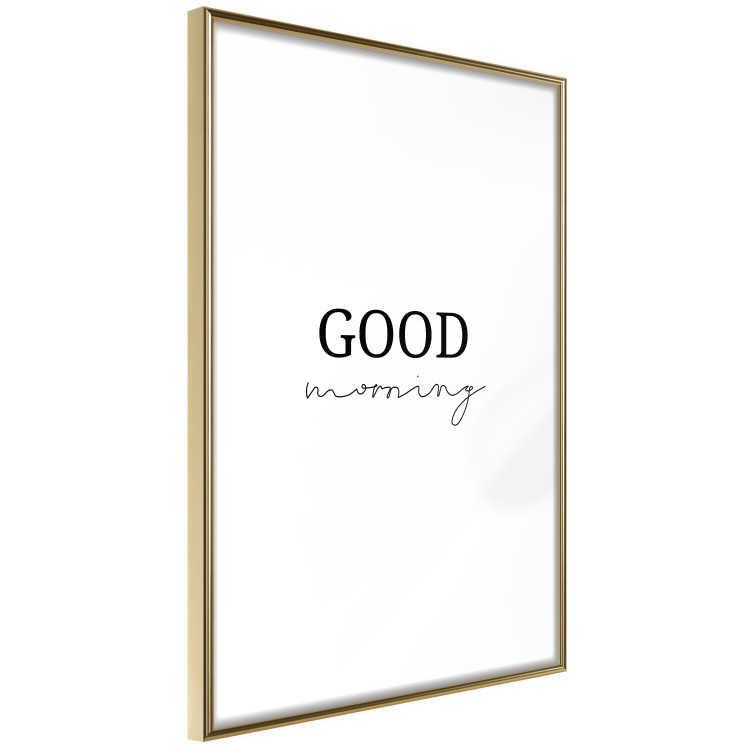 Poster Good Morning - Positive Minimalist Sentence on a White Background 146175 additionalImage 8