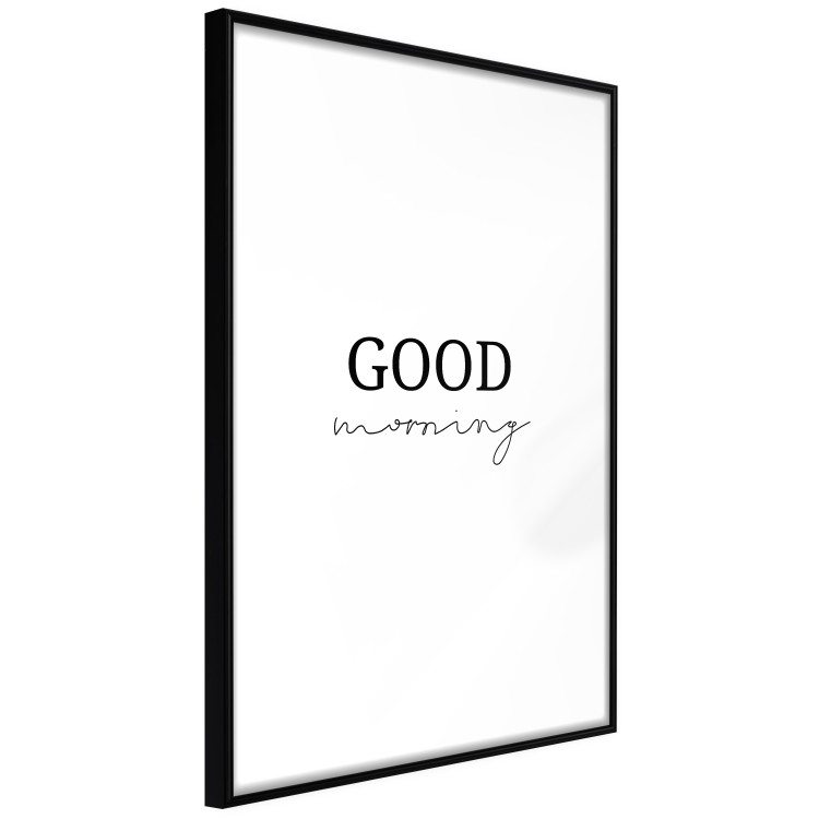 Poster Good Morning - Positive Minimalist Sentence on a White Background 146175 additionalImage 7