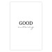 Poster Good Morning - Positive Minimalist Sentence on a White Background 146175 additionalThumb 23