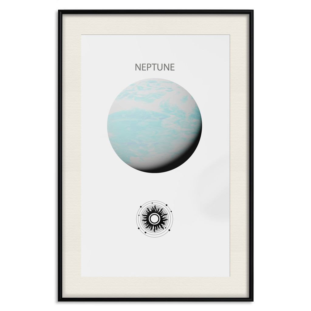 Muur Posters Planet Neptune - Gas Giant With The Solar System II