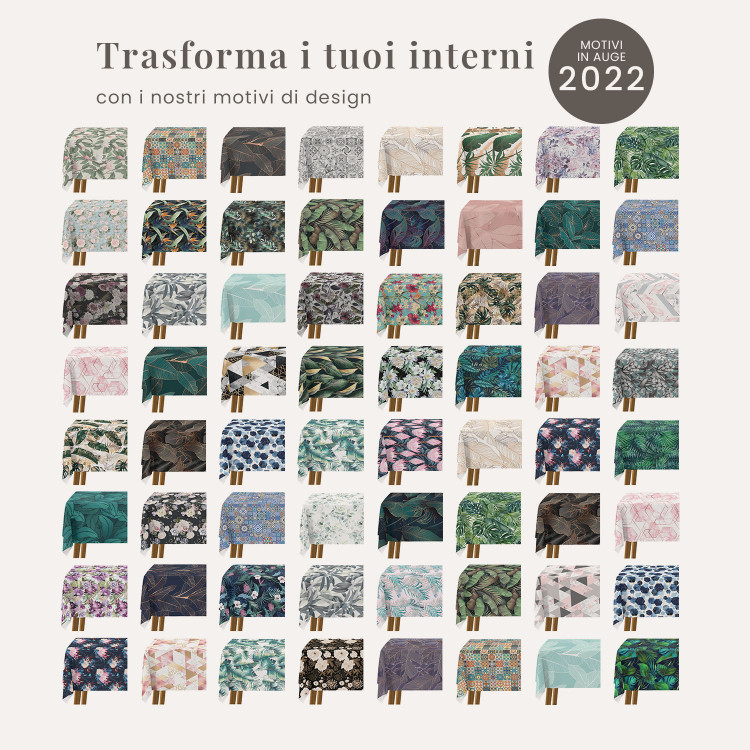 Tovaglie da tavolo Floral elegance - composition with floral motif on a dark background 147675 additionalImage 6