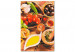 Obraz do malowania po numerach Włoskie smaki - warzywa i przyprawy na kuchennym drewnianym blacie 148875 additionalThumb 5