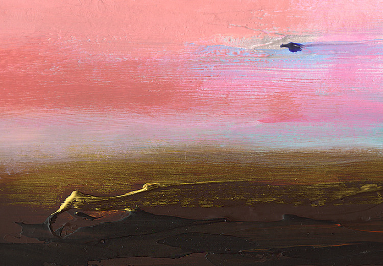 Cuadro Horizonte distante (1 pieza) - fondo abstracto con cielo rosa 46575 additionalImage 5