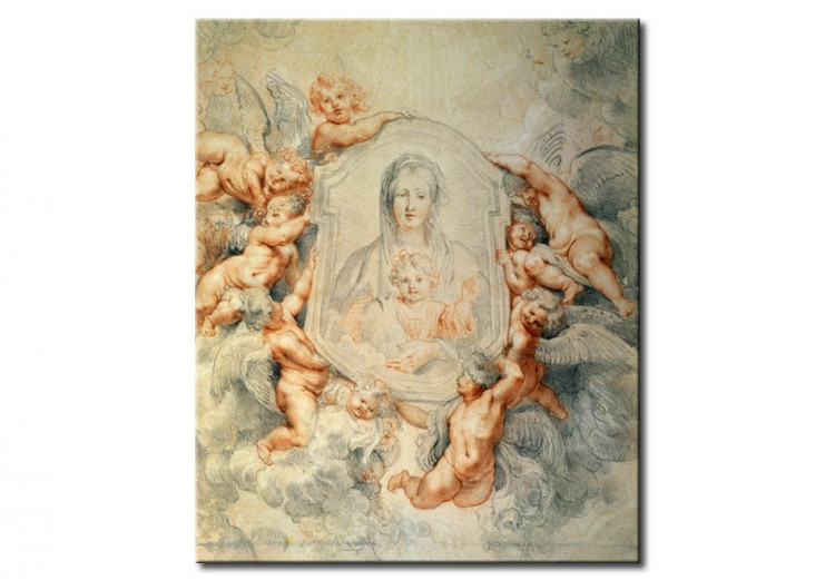 Tableau de maître L'image de la Vierge, portée par des anges 51675