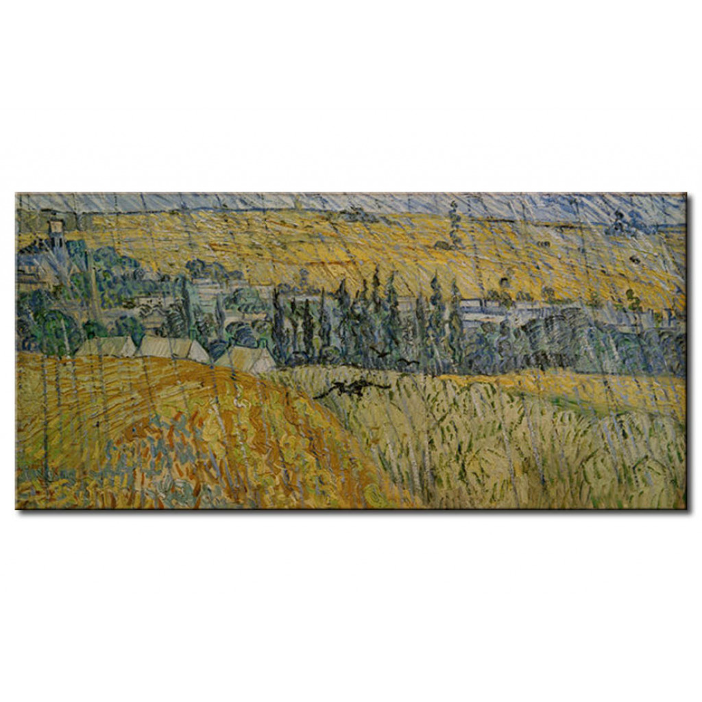 Schilderij  Vincent Van Gogh: Rain-Auvers