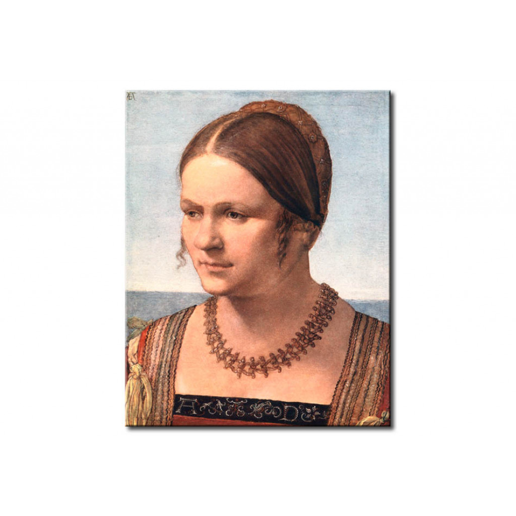 Schilderij  Albrecht Dürer: Portrait Of A Young Venetian Woman
