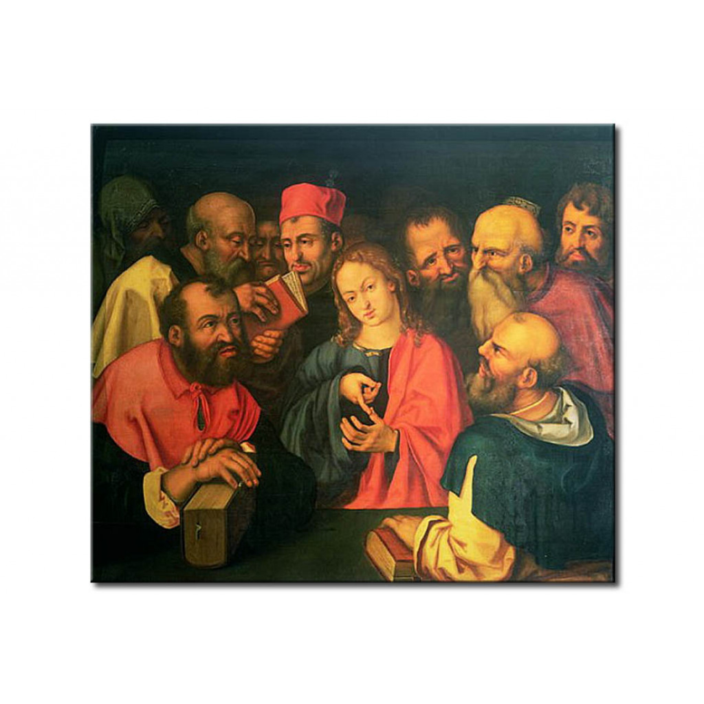 Schilderij  Albrecht Dürer: Christ, Aged Twelve, Among The Scribes