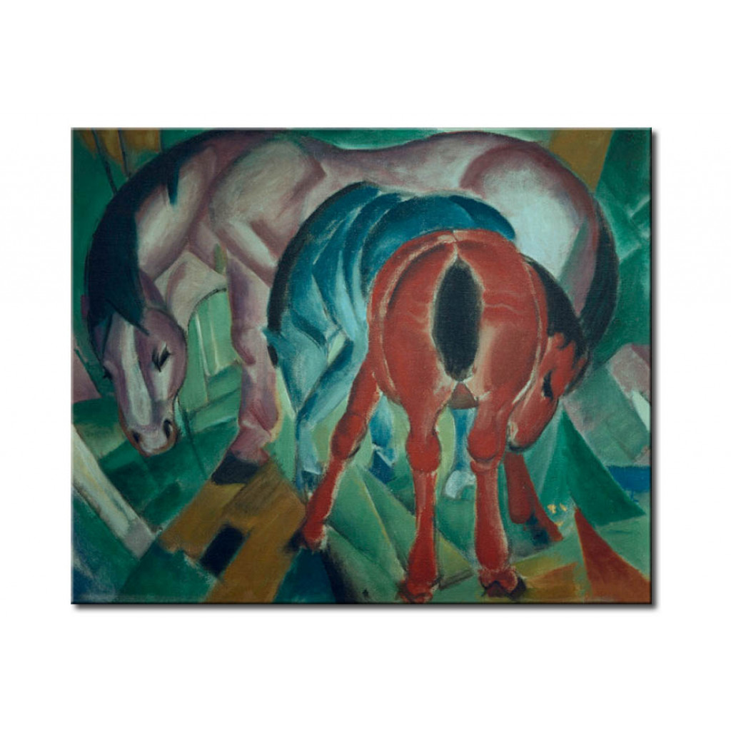 Schilderij  Franz Marc: Mare With Foal