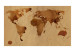Carta da parati moderna Mappa del mondo color tè 97075 additionalThumb 1