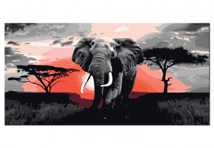 Cuadro numerado para pintar Elefante africano 107185 additionalImage 7
