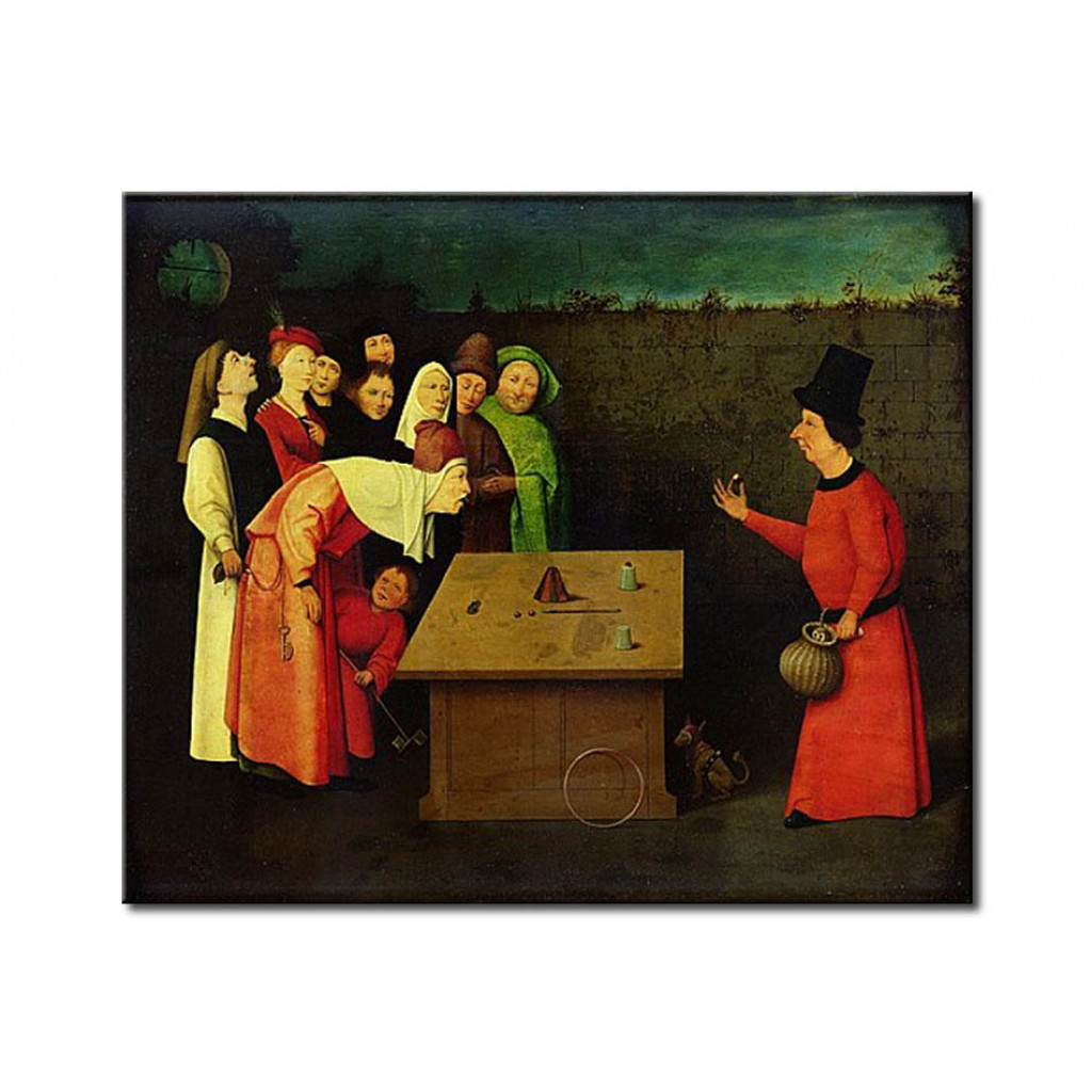 Schilderij  Hieronymus Bosch: The Conjuror (oil On Panel)