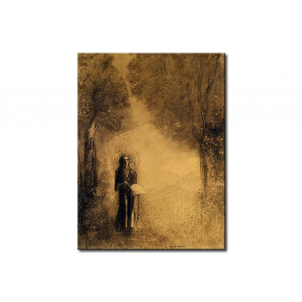Schilderij  Odilon Redon: The Walker, Study For 'The Walking Buddha')