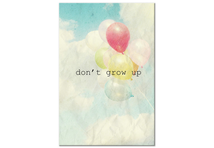 Canvas Don't Grow Up (1 Part) Vertical