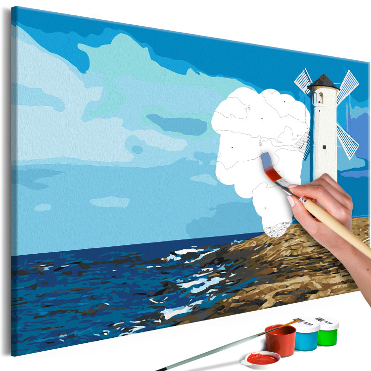 Paint by Number Kit Lighthouse with Windmill 117185 additionalImage 3