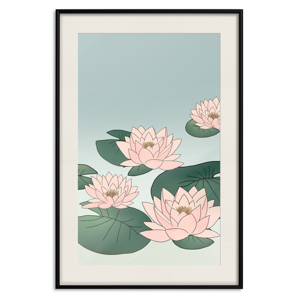 Posters: Pink Water Lilies [Poster]