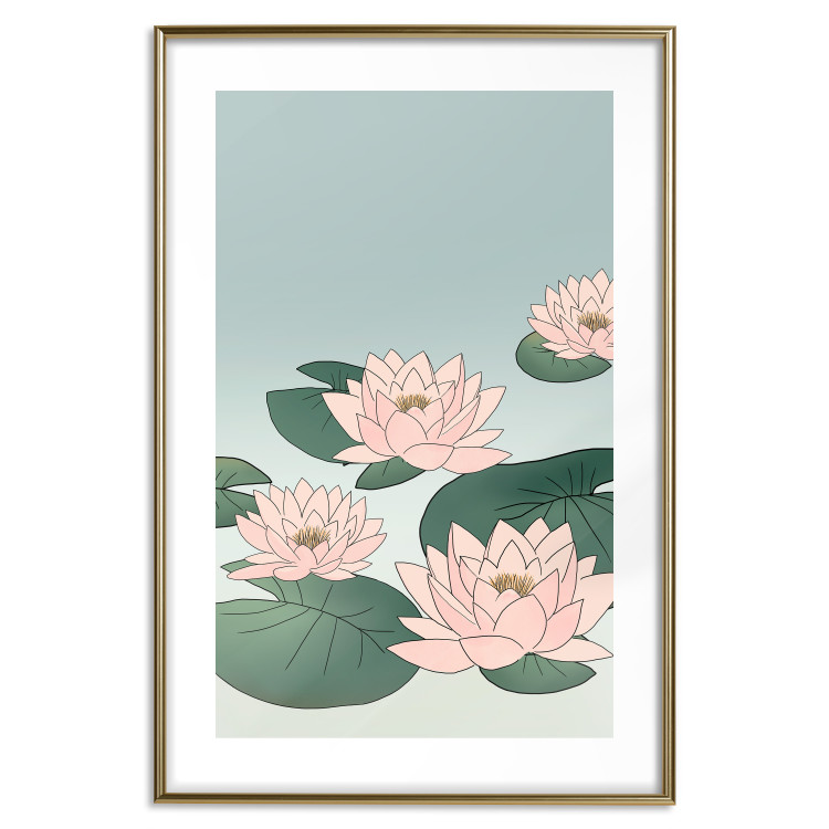 Poster Pink Water Lilies [Poster] 142485 additionalImage 27