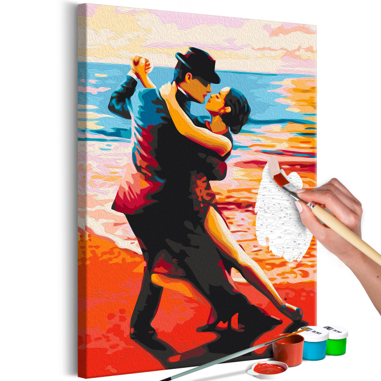 Paint by number Passionate Tango - Couple in Love Dancing in the Background of the Sea 144085 additionalImage 4