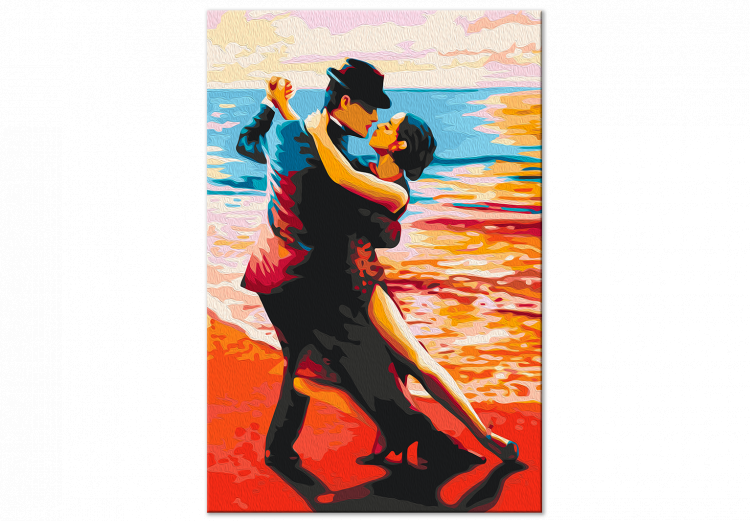 Paint by number Passionate Tango - Couple in Love Dancing in the Background of the Sea 144085 additionalImage 5