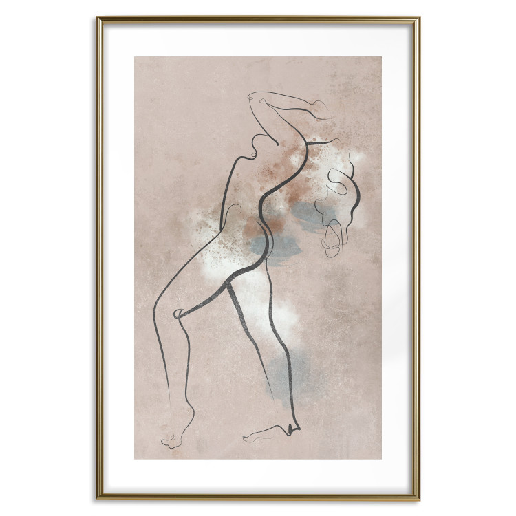 Plakat Tańcząca kobieta - linearne ujęcie damskiego ciała w ruchu 146185 additionalImage 25