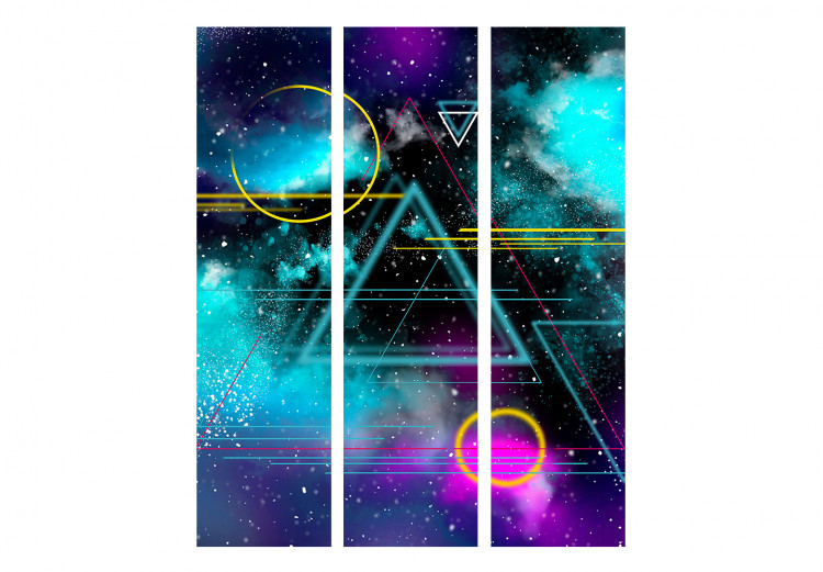 Design rumsavdelare Cosmonaut’s Desktop - Graphics Depicting Geometric Shapes and the Galaxy 146285 additionalImage 3