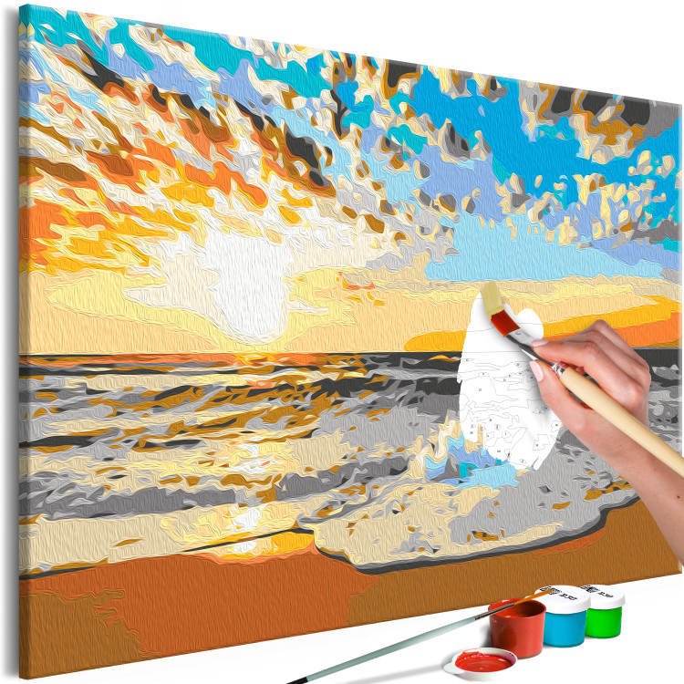 Paint by numbers for adults Seaside Morning - Calm Sea at Sunrise - Paint  by numbers for adults - Paint by numbers
