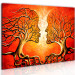 Quadro Beijo Apaixonado (1 peça) - Abstração com casal e motivo de árvore 46885 additionalThumb 2