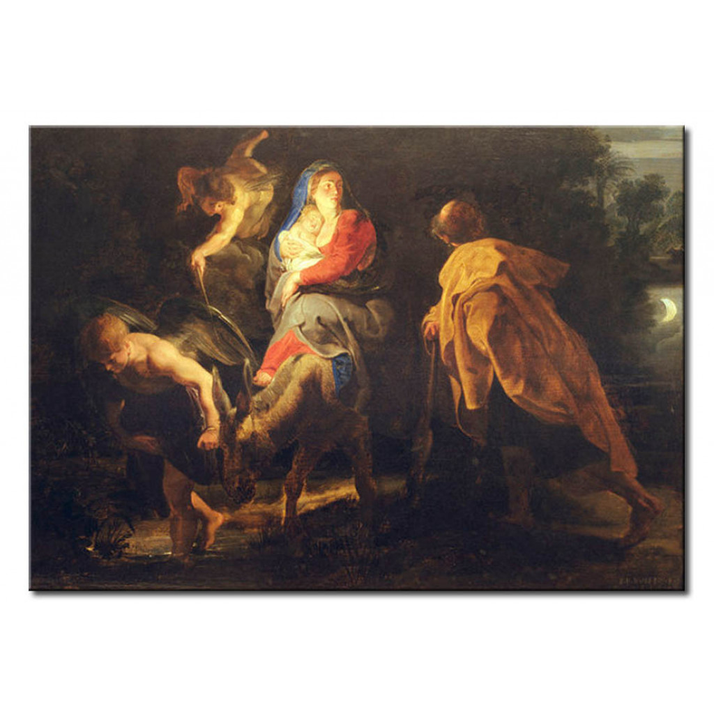 Schilderij  Peter Paul Rubens: The Flight Into Egypt