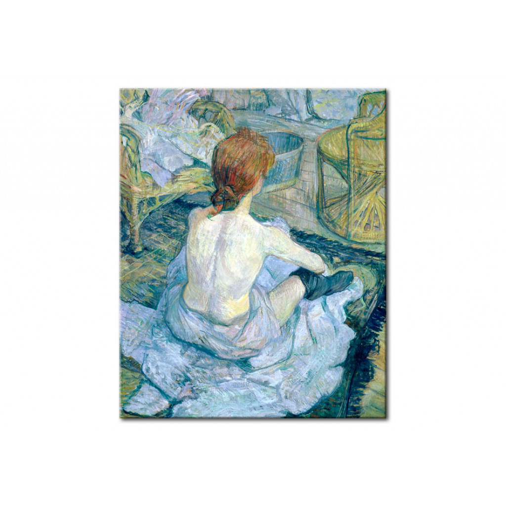 Schilderij  Henri De Toulouse-Lautrec: Woman At Her Toilet