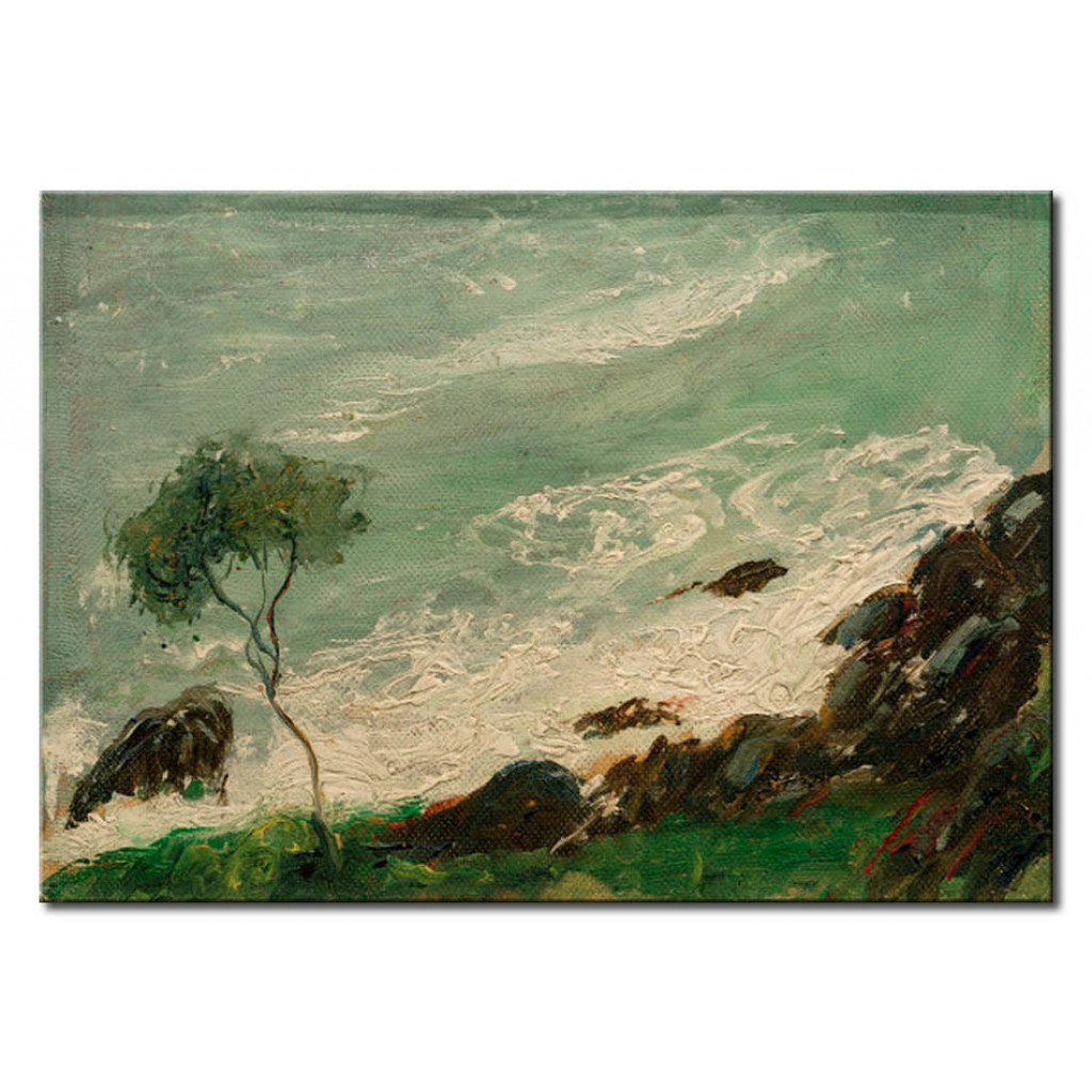 Schilderij  August Macke: Baum Am Meer Bei Rapallo