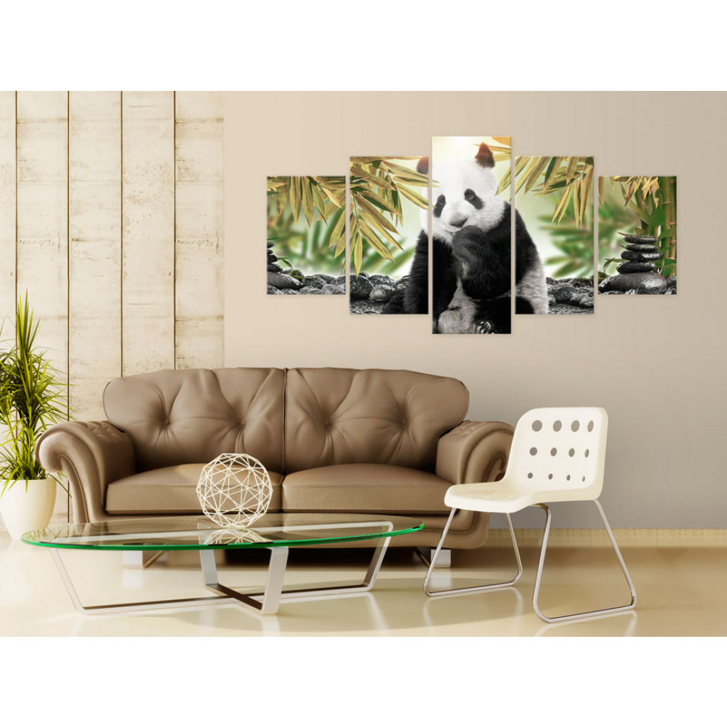 Pintura Em Tela Cute Panda Bear