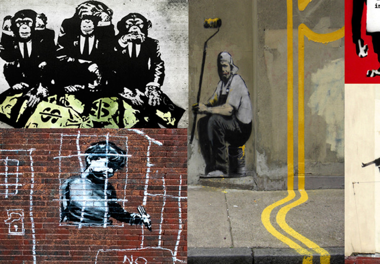 Cuadro decorativo Art of Collage: Banksy IV 94885 additionalImage 5