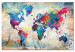 Ozdobna tablica korkowa Mapa świata: Kolorowe szaleństwo [Mapa korkowa] 97485 additionalThumb 2