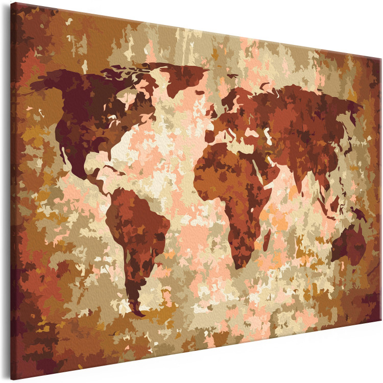 Wandbild zum Ausmalen Weltkarte (Erdfarben) 107495 additionalImage 5