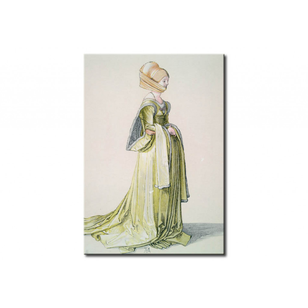 Reprodução Da Pintura Famosa A Nuremberg Woman In A Dance Dress