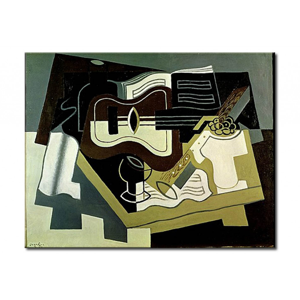 Schilderij  Juan Gris: Guitar And Clarinet