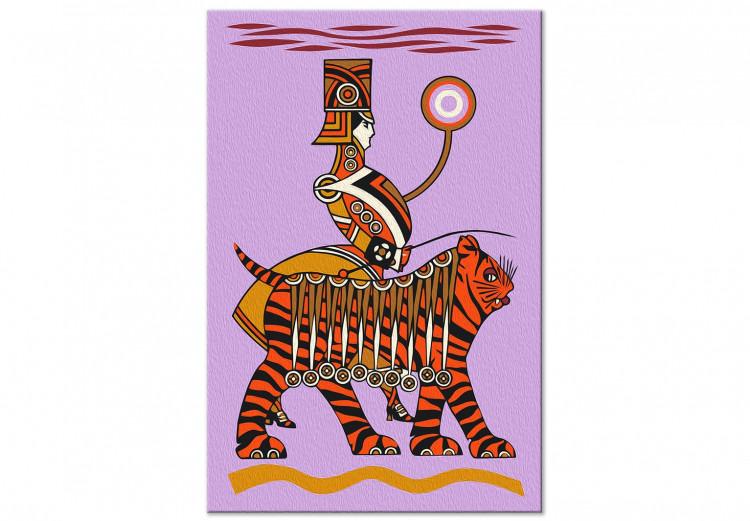 Paint by number Unusual Companion - Dressed up Man With an Orange Tiger 144095 additionalImage 6