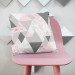 Mikrofaser Kissen Powdery triangles - geometric, minimalist motif in shades of pink cushions 146895 additionalThumb 4