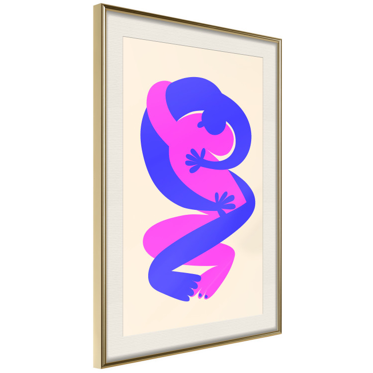 Wall Poster Two-Color Figures - Energetic Composition of Intertwined Silhouettes 149895 additionalImage 10